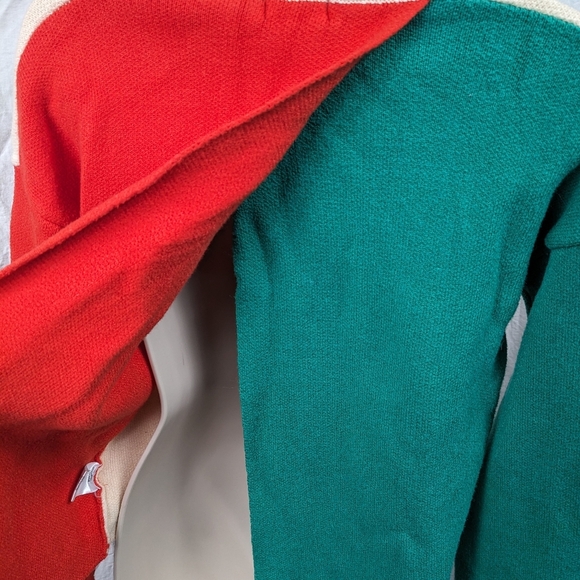 Miracle Tri-Tone Turtleneck Slit Back Sweater Sz M/L - Picture 6 of 9